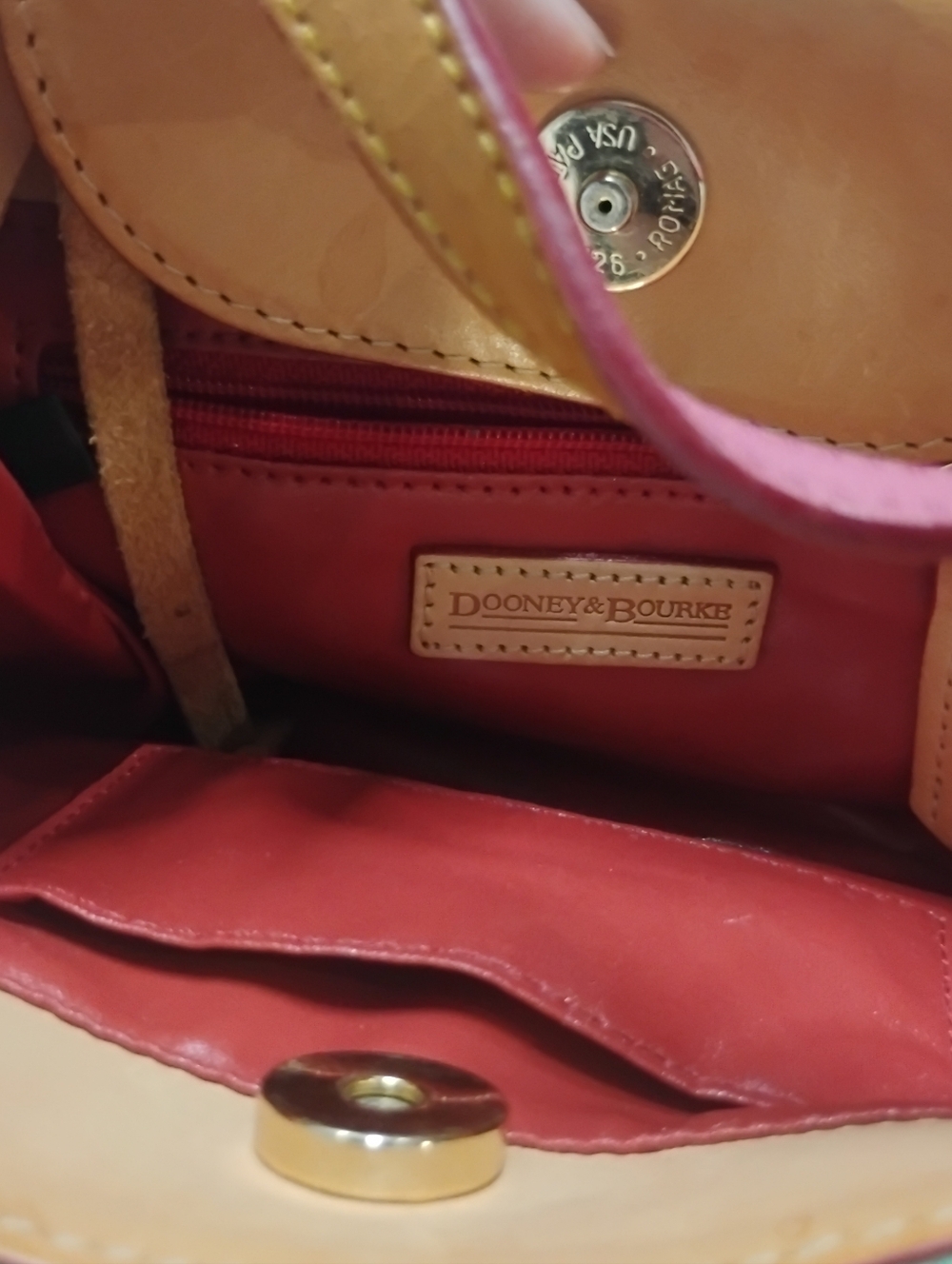 Dooney & Bourke 2000s Heart Monogram Logo Shoulder Bag Green - Picture 3 of 3